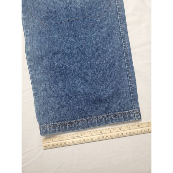 Marithe Francois Girbaud M+FG Sz 36M Shuttle Tape Denim Jeans 90s Baggy Y2K Wide - Picture 2 of 16
